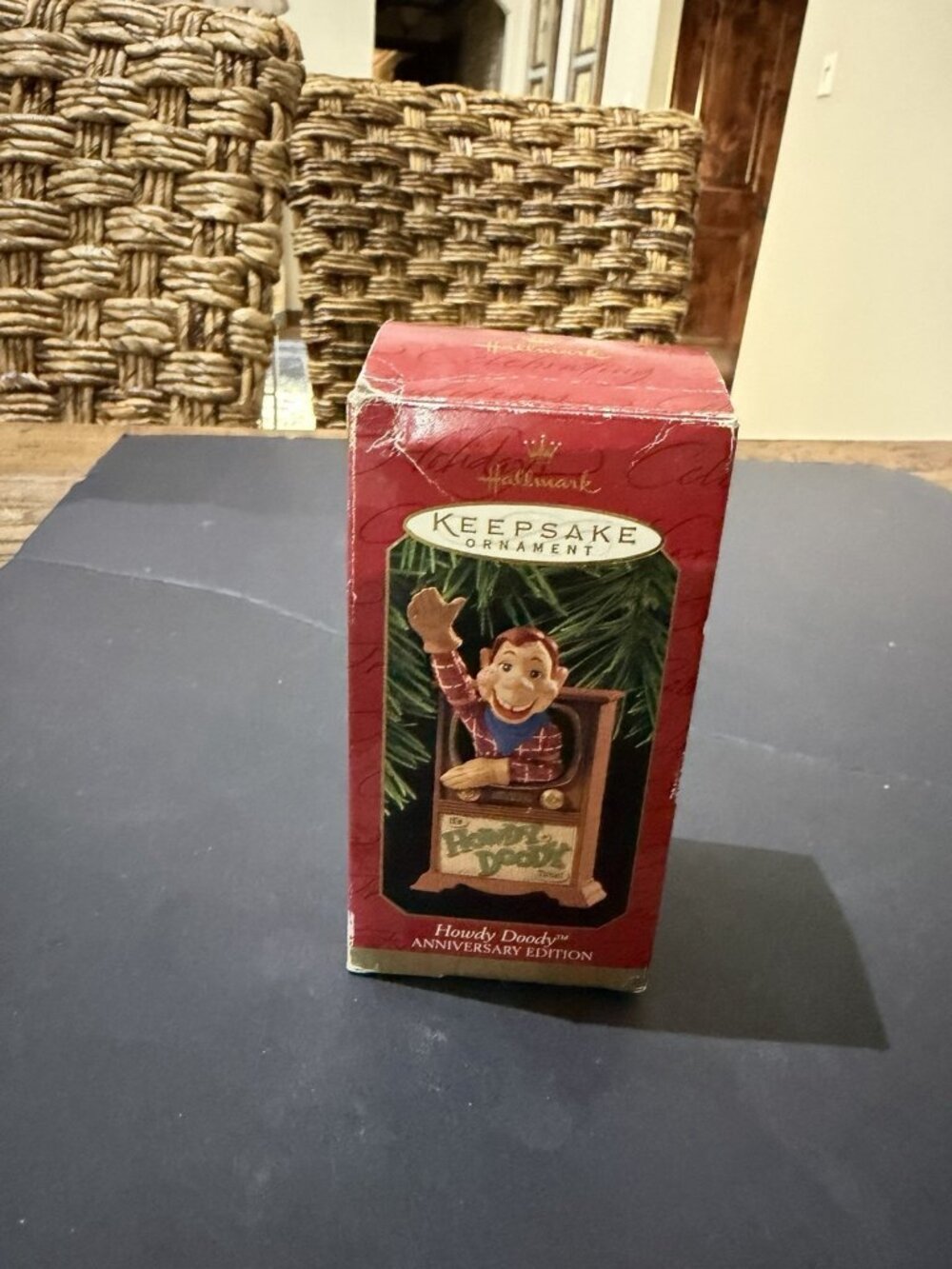 Vintage Hallmark Keepsake Christmas Ornament Howdy Doody Coming Out Of TV